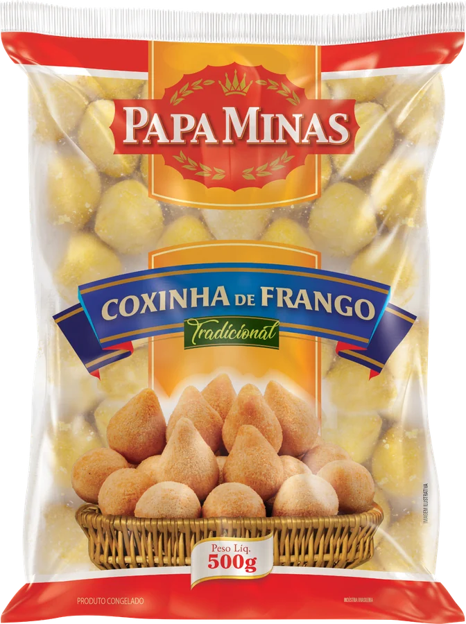 Embalagem Coxinha de frango Papa Minas